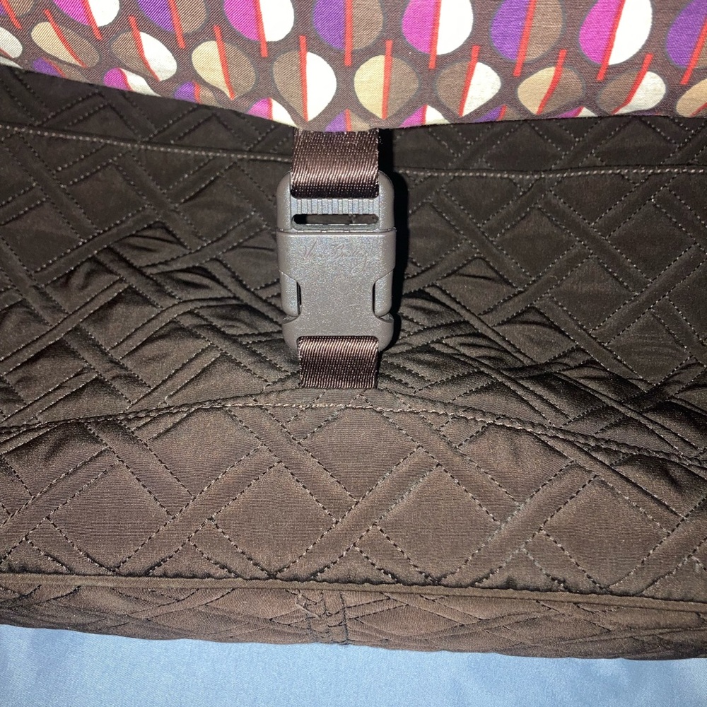 Vera Bradley Quilted Brown Messenger Bag - Picture 4 of 14